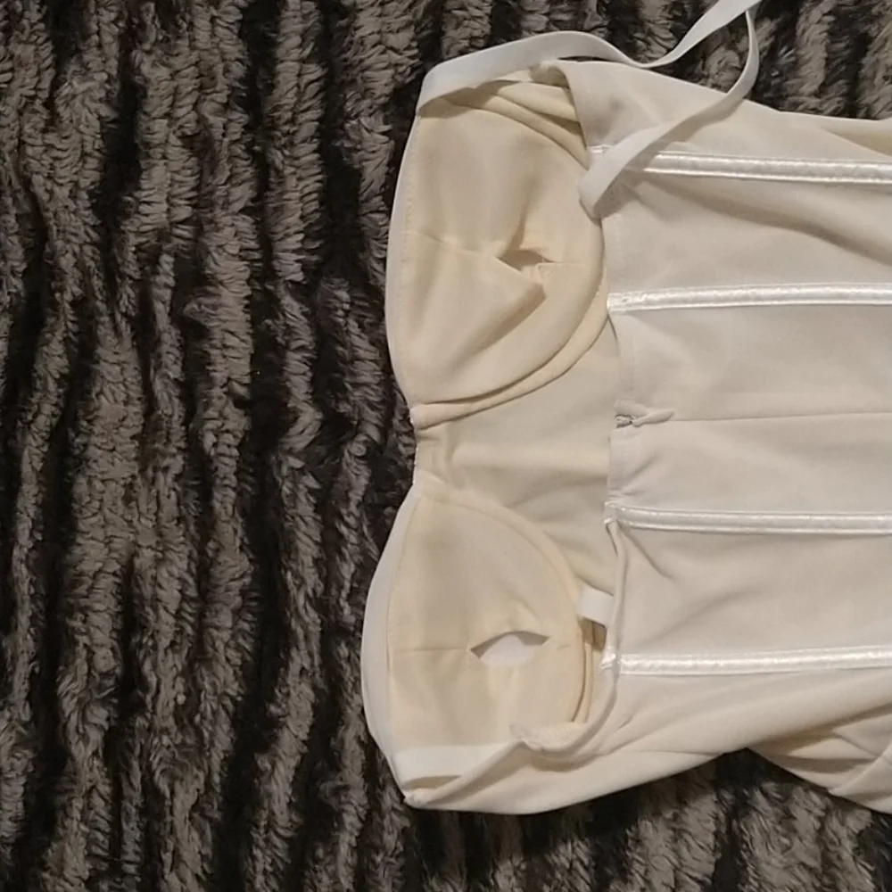 ✨Cream Sexy Corset Style Cocktail Dress - Picture 5 of 7